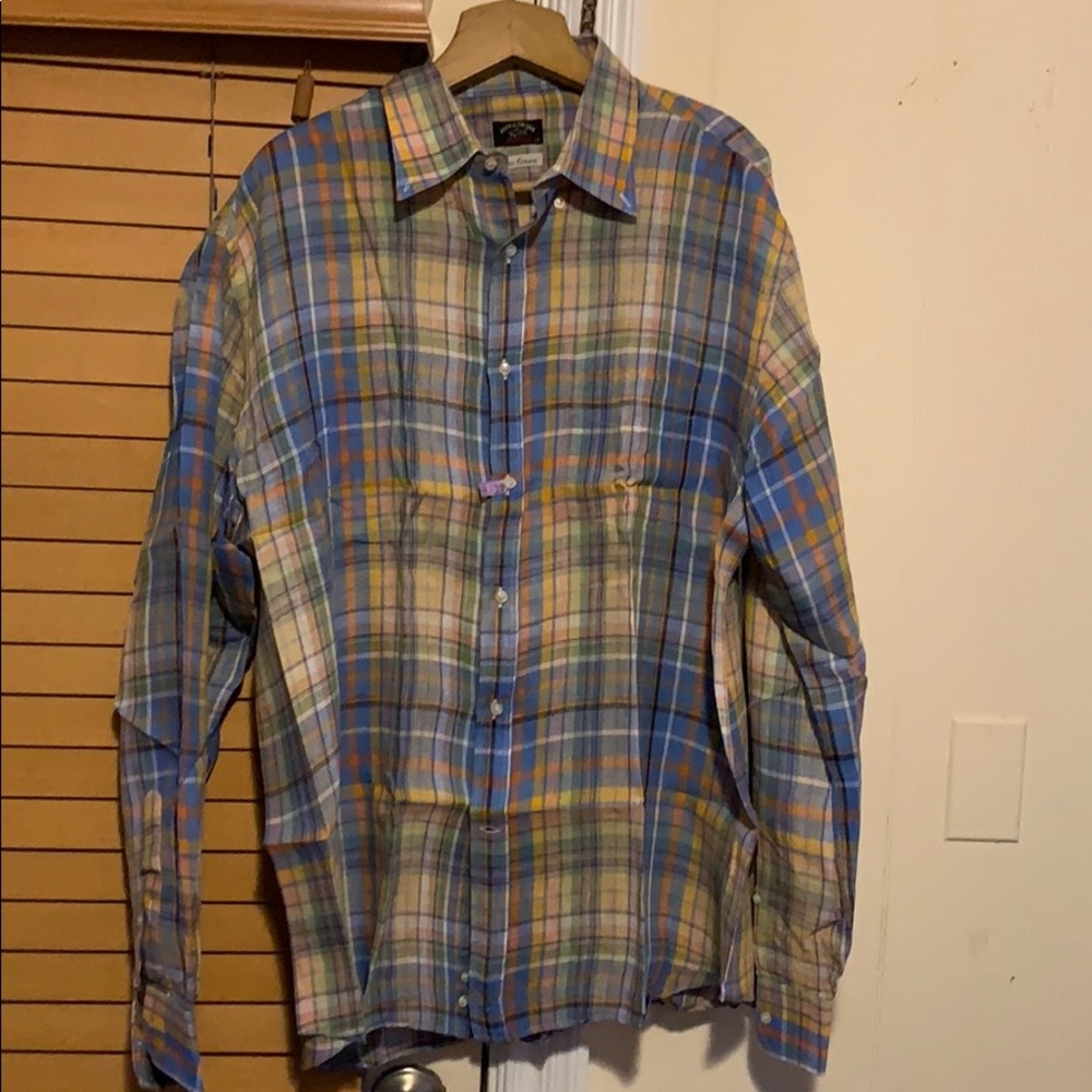 PAUL&SHARK MULTICOLORED LINEN SHIRT